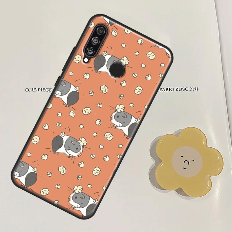 Cute Cartoon Guinea Pig For Huawei Nova Y60 Y70 Y90 Y61 Y91 3i 7i 8i 11i Nova 11 9 10 SE P20 P30 Pro P40 Lite Case