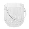 Household Acrylic Ice Container Diamond Pattern Ice Bucket with Handle Bar KTV SuppliesDiamond