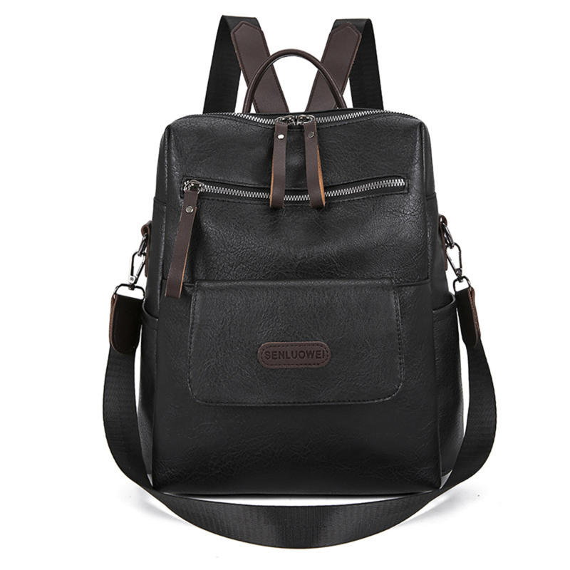 Shoulder Bag PU Soft Leather Texture Women's Bag Large Capacity Simple Travel Bag Fashion Commuter Bag