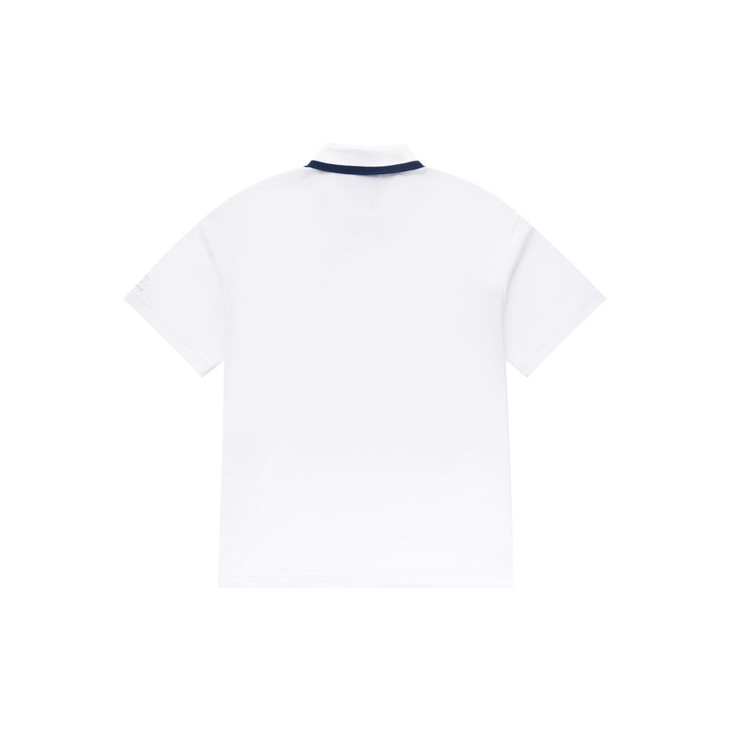 New Balance Polo Shirts Heren Wit Polokraag Normale Rechte Pasvorm 5FD24203-WT