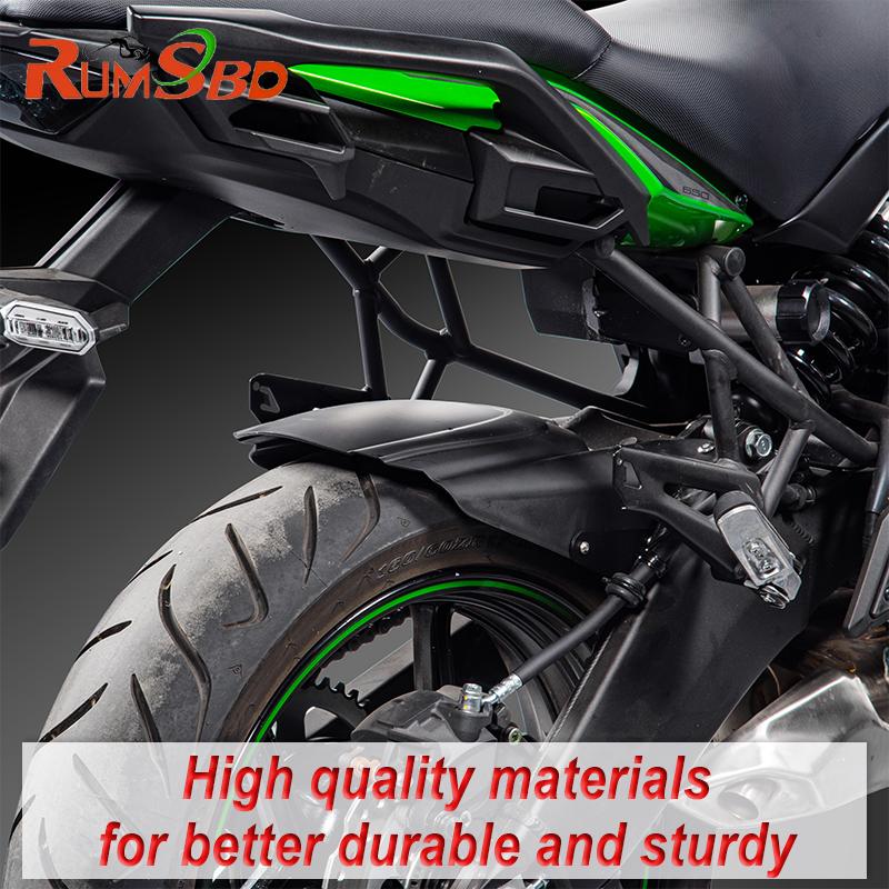 Rear Fender Mudguard for Kawasaki Versys 650 2015-2026 2025 2024 2023 2022 Carbon Fiber Grain Wheel Cover Tire Splash Mud Guard