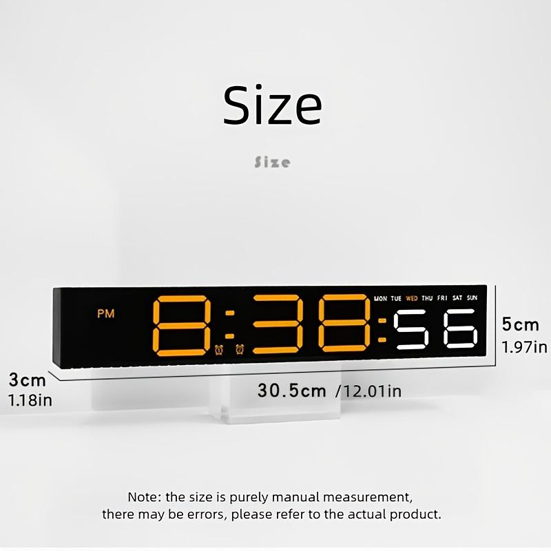 Modern LED Dijital Alarm Saati, Ruh Hali Işığı Hacim Kontrolü USB Güçlü, Renk Değiştiren Gece Lambası, Şık Siyah Dikdörtgen Tasarım