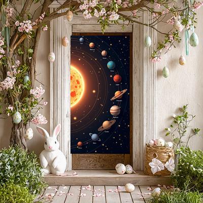 Classroom Decorations Planets Banner Educational Decor Printed Space Backdrop For Classroom Educational School