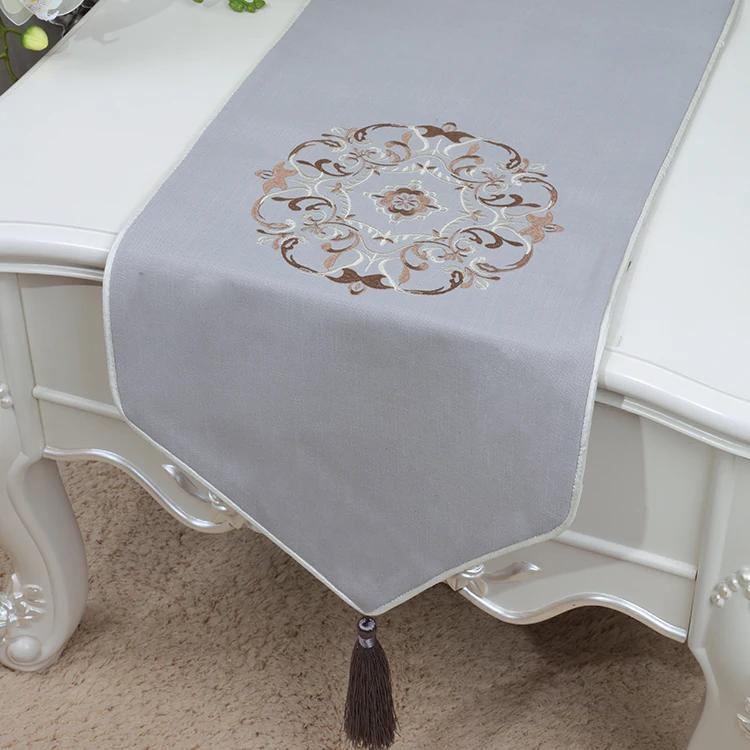 Cotton Plain Linen Table Runner Long Decoration Christmas Wedding Modern Coffee Tablecloth Rectangle Dining Table Pads Placemats