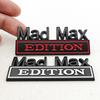 Mad Max Edition Metal Emblem Sticker Badge Fender Funny Decal Car Truck Replacement Door Decoration For Universal Car Motorcycle