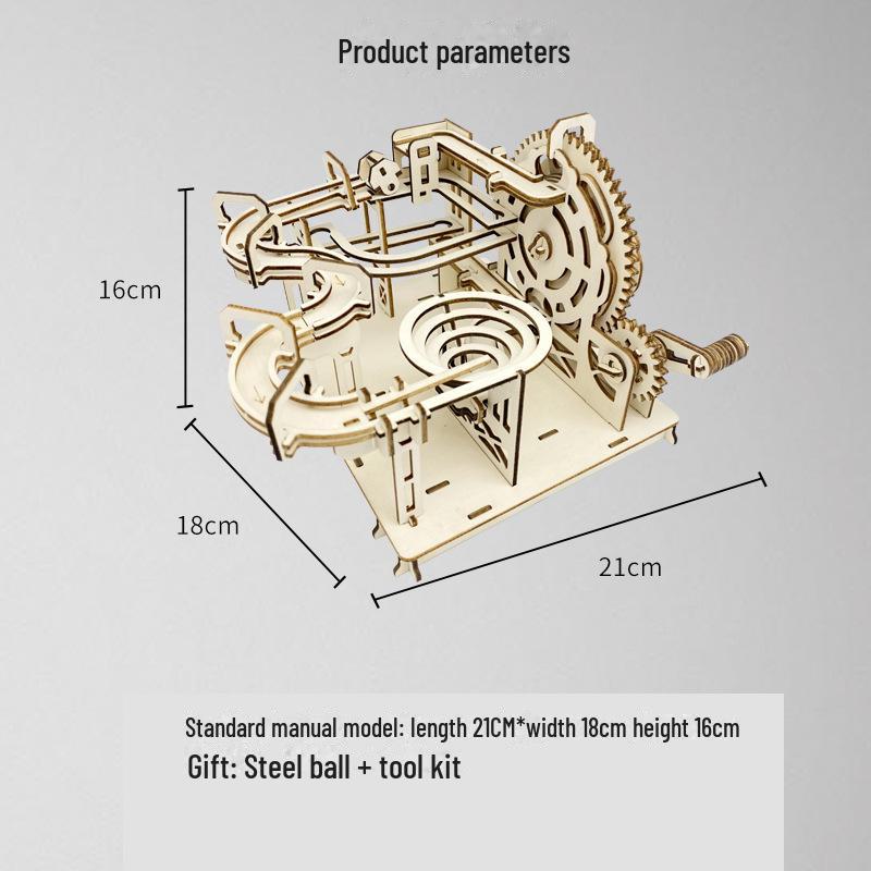 

Комплект для самостоятельного изготовления деревянных американских горок для студентов: Обучающая игрушка «Механическая сборка»
