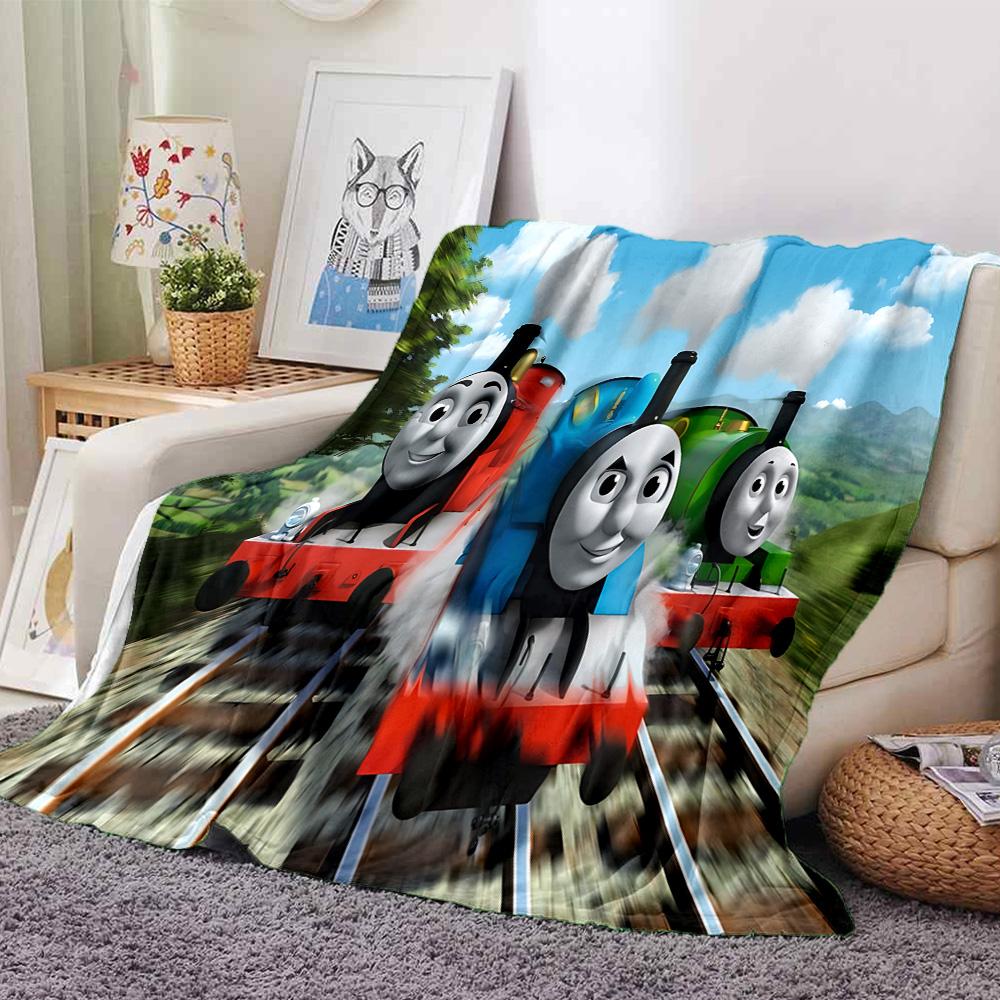 1pc Thomas Friends Spills Thrills flannel Blanket for Super Soft Cute Comfort Blanket for Travel Bedding Couch Sofa Blanket Y73018