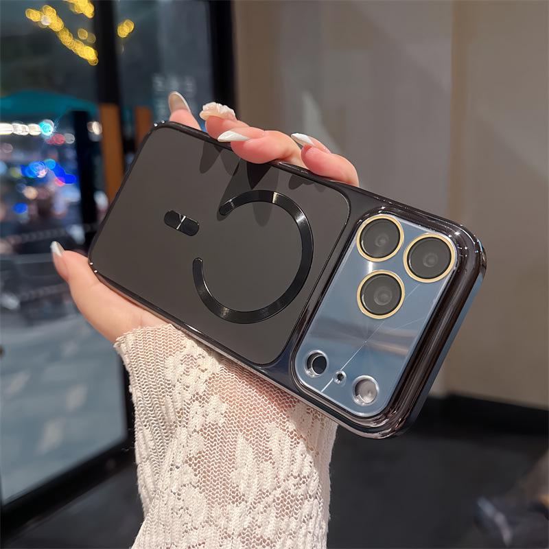 Compatible Electroplated Magnetic Phone Case for Apple 17 Pro Max/16 Pro Max Aurora Series
