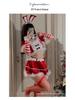 Red Christmas Bunny Cosplay Lingerie for Influencers & Streamers