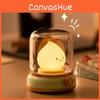 Cute Bedside Flame Shape Night Lamp With Soft Glow Rechargeable Battery For Kids Sleep Aid