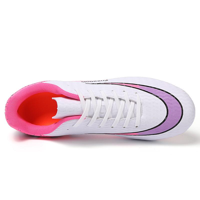Men's Low-Top Football Shoes for Youth - AG Long Spikes & TF Studs for Artificial Turf Training