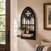 Hollow Out Wall Storage Shelf Gothic Style Wall Mounted Shelf Wall Hanging Decor  Home Decor