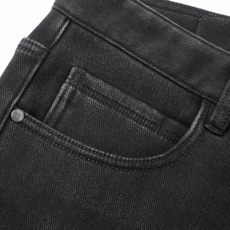 Montagut Men's Fleece-Lined Stretch Straight-Leg Jeans