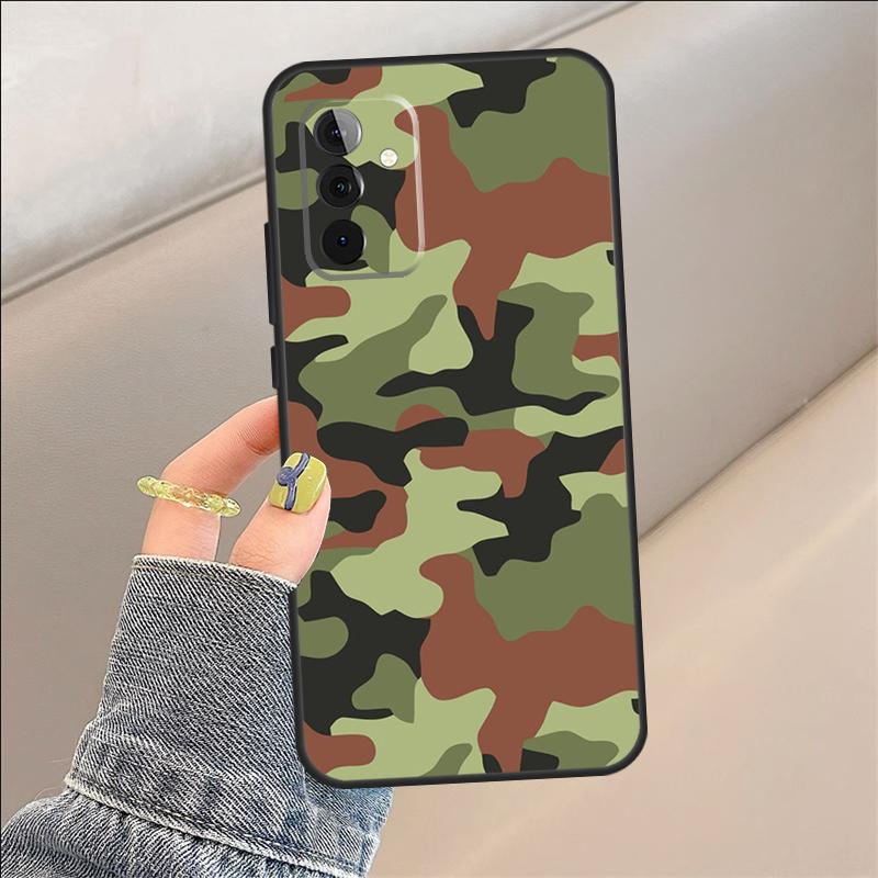 Funda con Patrón de Camuflaje para Samsung Galaxy A54 A14 A36 A16 A33 A56 A26 A15 A55 A53 A35 A22 A32 A52 A34 A05 A06