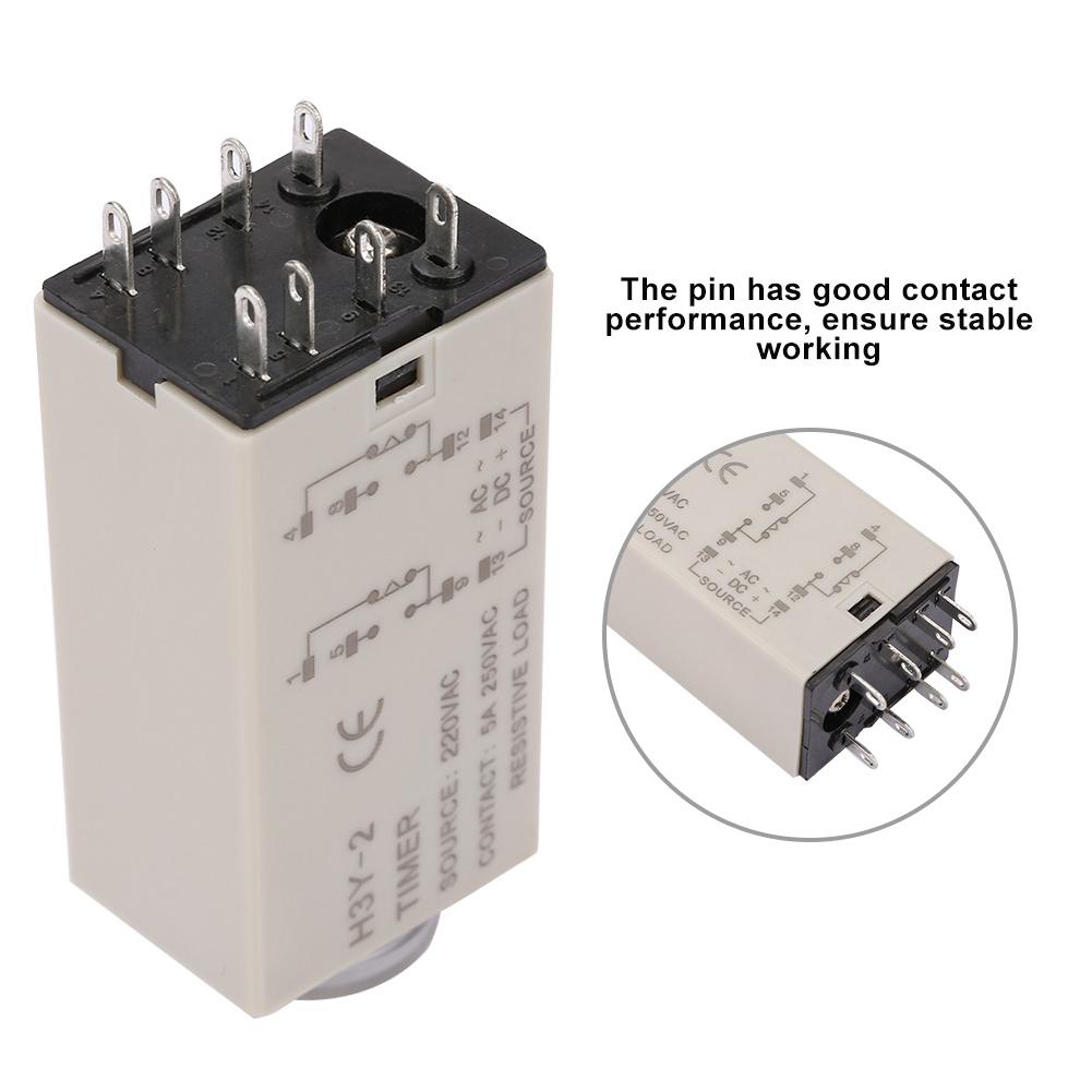 AC 220V H3Y2 Delay Timer Time Relay 010 Second 10s 10sec