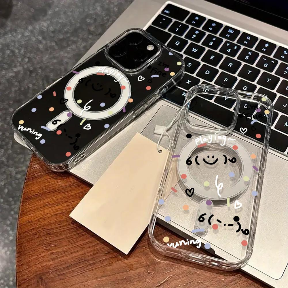 Magnetisk telefondeksel for iPhone 11 12 13 iPhone 13 14 15 Pro 15 16 Pro Max Samsung A15 A16 A25 A26 A55 A56 S25 S24 S22 S23 Ultra S25 Edge