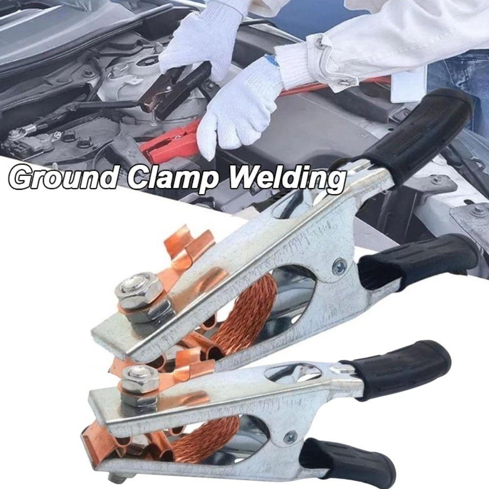 Copper Ground Cable Clip 500 A Electrode Holder Tool Safety Manual Welder Welding