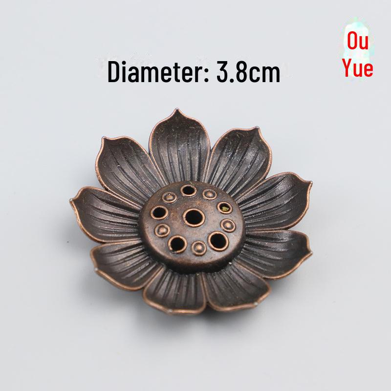 Ouyue Lotus Alloy Incense Holder: Zen Aromatherapy Wire Burner