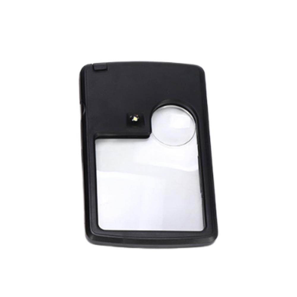 Portable Magnifier Loupe LED Light Reading Magnifier Card Magnifying Glass Jewelry Inspection