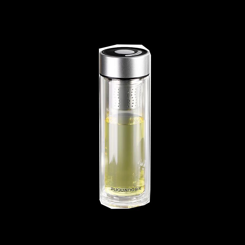FUGUANG Shangyin Magnetic Double-Layer Glass Tea Cup 370ml