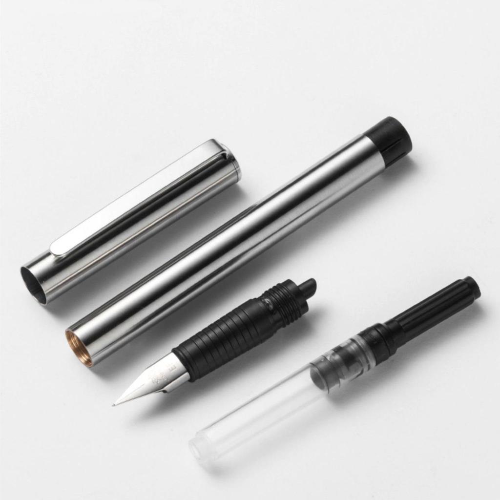 Jinhao 65 Fountain Pen Matte Black All Steel Barrel Extra Fine Nib Ink Pens for Writing Office School Calligraphy