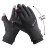 Men's Winter Windproof Waterproof Fingerless Touchscreen Cycling Gloves - Warm Fleece for Outdoor Sports