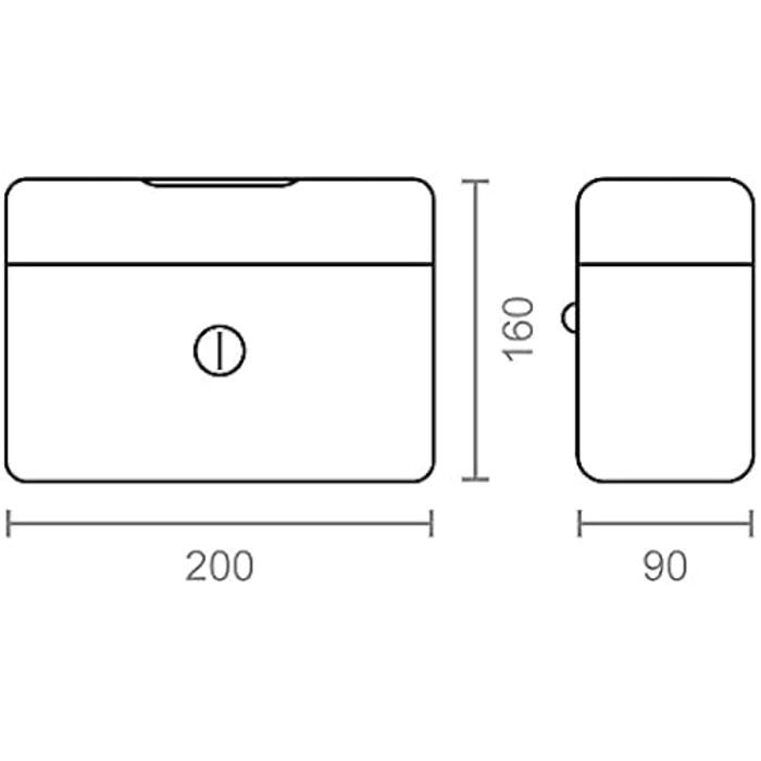 Boîte de débits - MICEL - 13396 - Acier robuste - Serrure à clé - Poignée de transport