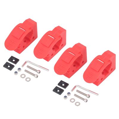 4PCS Shovel Holder Mount Rubber 5 Gears Adjustable Shovel Wall Mount Holder Clamp for Outdoor