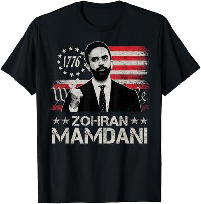 Zohran Mamdani Für NYC Bürgermeister 2025 Mit US-Flagge Unisex T-Shirt