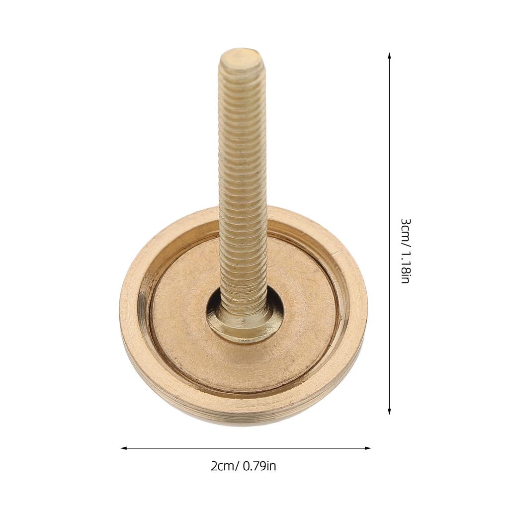 8Pcs Brass Dome Screw Cap 20Mm Curved Screw Protector Cap for Furniture Staircase Door Hardware Cabinet Screws Finishing Washer