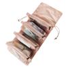 Abnehmbare Nylon-Make-up-Tasche, großes Fassungsvermögen, 4-in-1, tragbar, faltbar, Reise-Kulturbeutel, Make-up-Pinsel, Lippenstift, Aufbewahrungsorganisator, Kosmetiktasche