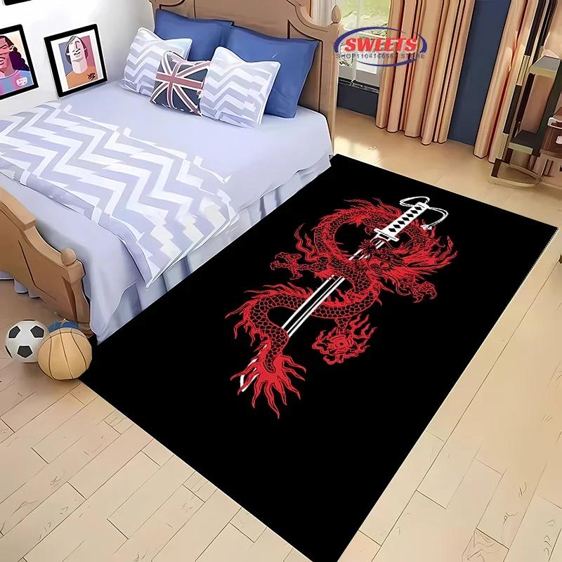 Neue Regale! Dargon Großflächenteppich, Wohnzimmer Schlafzimmer Bürobereich Kinderzimmer der Wahl, Rutschfeste Maschinenwaschbare Matte