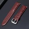Versatile Bamboo Pattern Leather Strap Huawei GT3 Samsung Universal Watch Strap 12-22mm Pin Buckle Men's and Women's Strap