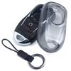 Slim Car Key Fob Case Cover Chain For Buick Envista Enclave Encore GX Envision Lacrosse Regal Sportback TourX Black Transparent