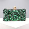 Luxury Evening Clutch Bag, Dual-Sided Multi-Color Fashion Glitter Purse, For Party Wedding Banquet, Versatile Chain Handbag