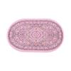 1:12 Dollhouse Miniature Round Floor Rug Cover Oval Carpet Floor Mat Model Bedroom Living Room Decor Toy Doll House Accessories