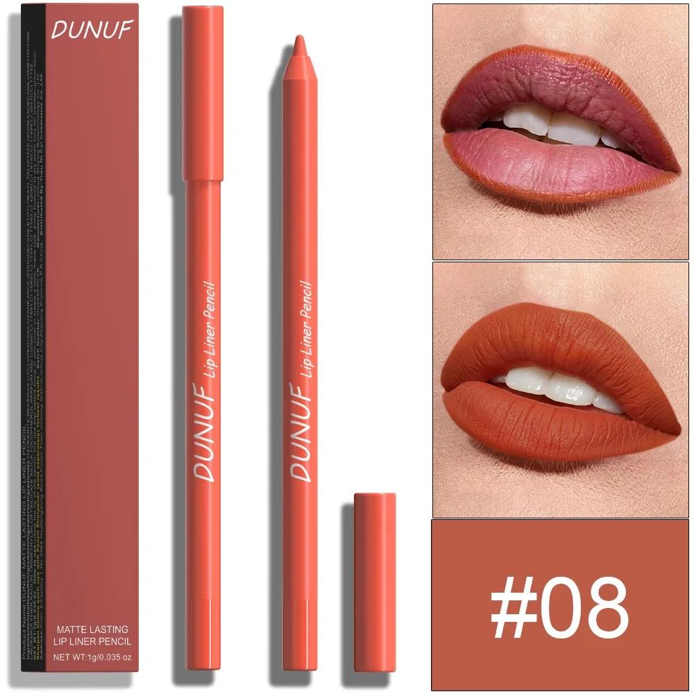 23 Kolory Piankowy Lipliner Trwały Wodoodporny Szminka w Pisaku Miękka Mgiełka Delikatne Różowe Brązowe Fioletowe Kolory Matowa Kredka do Konturowania Ust