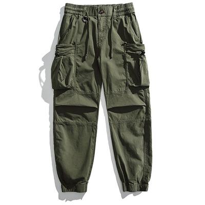 Summer High Street Men's Overalls Casual Sports Trousers Retro Silhouette Mountaineering Trousers Outdoor Trendy Pants
