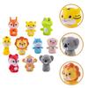 10Pcs Animal Finger Puppet Toddlers Storytelling Playtime Role Playing Cartoon Lion Pig Tiger Fox Monkey Koala Giraffe Educational Comfort Toy