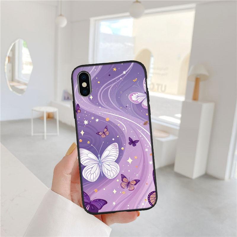 LO26 Colorful Butterfly Soft Shell Phone Case for Redmi Note 13 14 Pro+ Plus A3 A3X 13X 13C 13R 14S 14C 14R
