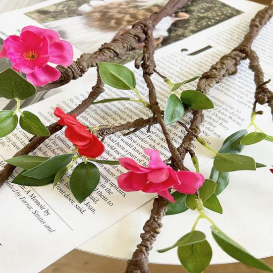 Artificial Flowers High Simulation Realistic Fake Flowers with Soft Petals And Green Leaves