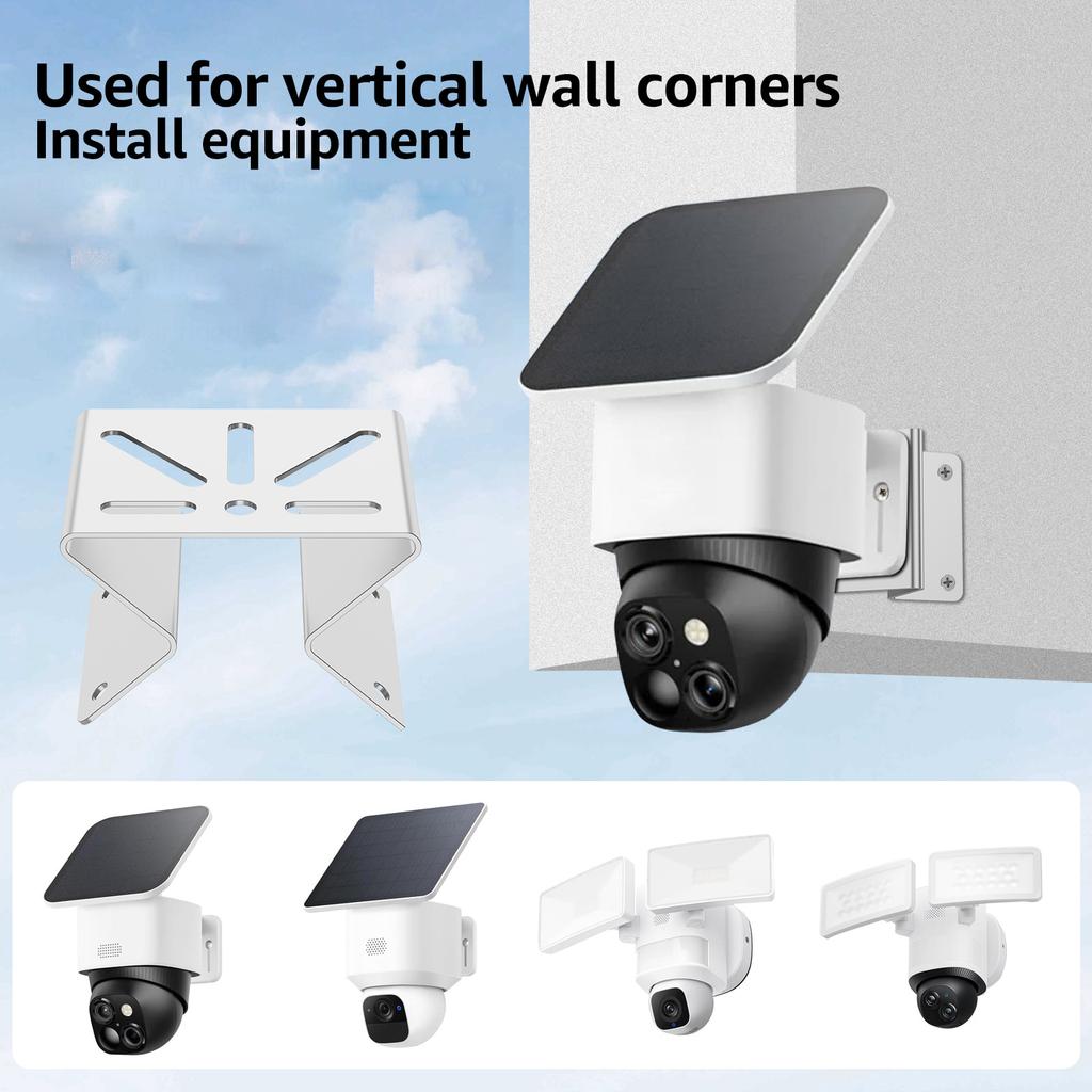 Outside Wall Corner Mount Metal Bracket Security Sturdy Stainless Steel Wide Angle Bracket Multifunctional for Eufy CCTV Camera