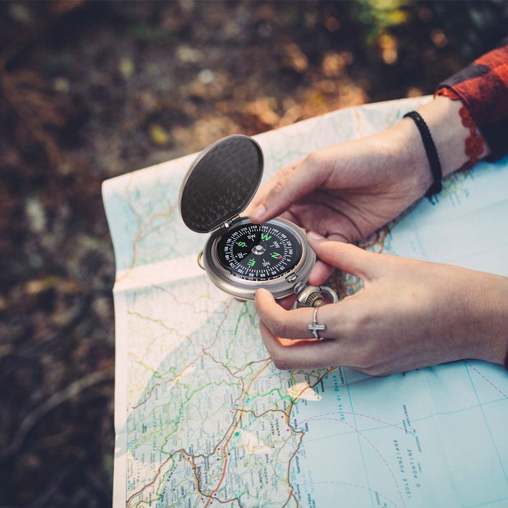 

J35A Винтажные портативные карманные часы-компас из цинкового сплава для навигации на открытом воздухе