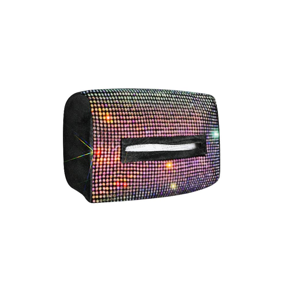 Diamond Car Tissue Box Universal Auto Interior Paper Towel Storage Bag Tissue Holder Auto Seat Back Headrest Hanging Paper Bag