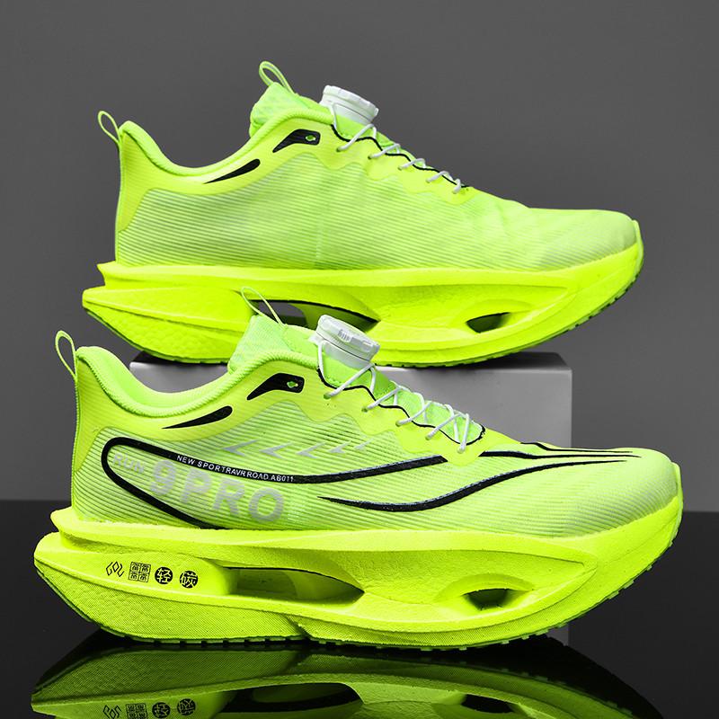 2025 Parent-child Running Shoes Summer Youth Racing Carbon Board Running Shoes Shock Absorption Junior High School Student Marathon Sports Shoes