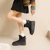 velvet high-top snow boots for women's 2025 winter new student ins Korean version of thermal casual shoes heightening cotton shoes 818