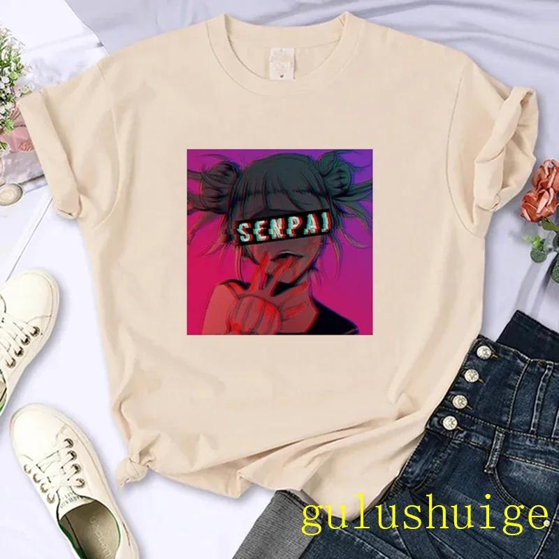 Japanese Anime My Hero Academia T Shirt Women Boku No Hero Academia Manga T-shirt Bakugou Himiko Toga Graphic Tees Tshirt