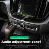 For Volvo XC60 Audio Adjustment Panel Decorative Frame Knob Button Central Control Interior 2018
