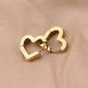 Jewelry Party Gift New Fashion Men For Women Hoop Trendy Earrings Geometric Mini Black Silvery Golden Punk Stainless Steel 1Pair