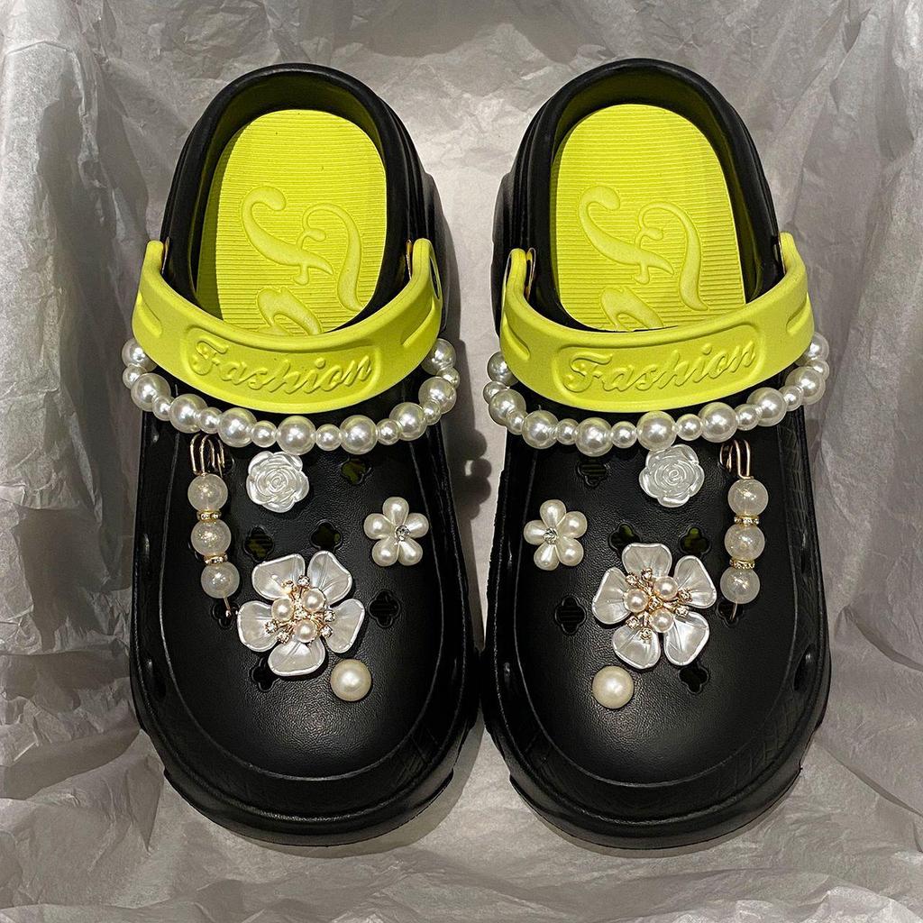 Женские летние шлепанцы на толстой подошве, нескользящие, для дома/улицы